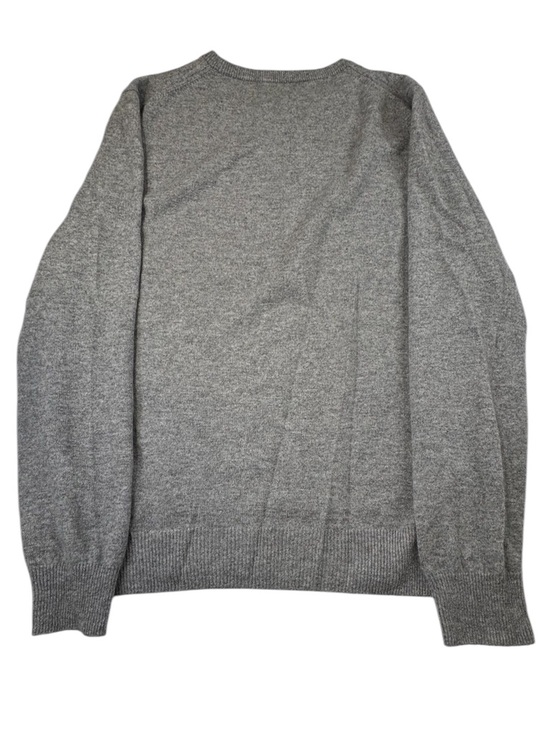 J.Crew Cashmere Sweater Men's Size Medium Gray Crewneck Preppy Casual Stretch - Picture 4 of 11